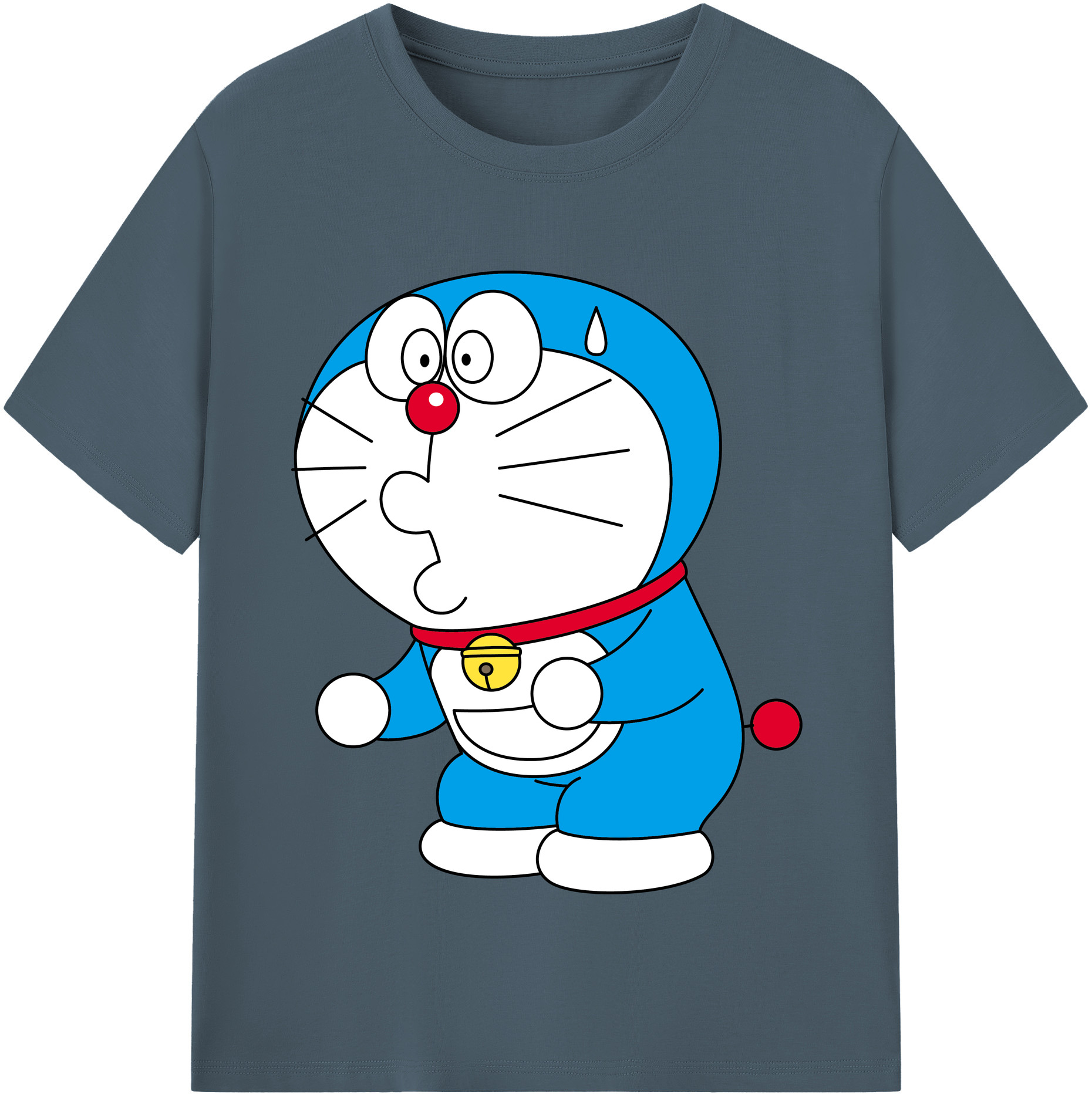 （画像用） ドラえもん Doraemon 綿100％半袖Tシャツ（フロントプリント）